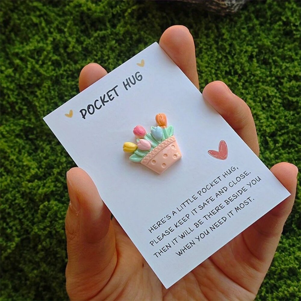 Pocket Hug Spring Tulips Basket Gift